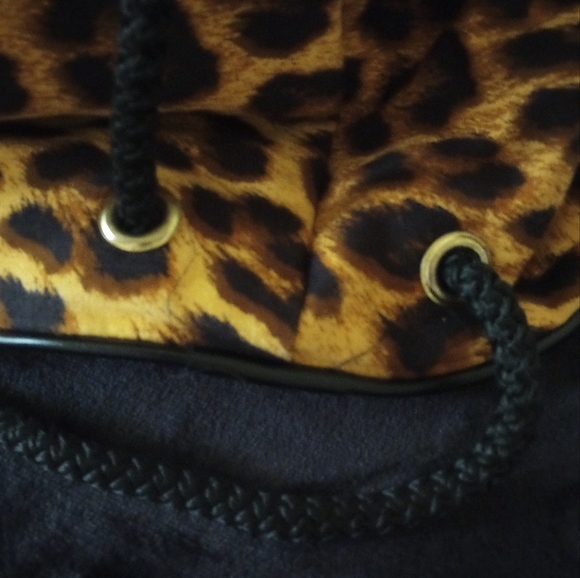 African Cloth back pack bag; approximately 30" deep - Picture 7 of 13